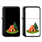 791 Camping - (1pcs) Oil Windproof Black Emoji Emoticon Lighters