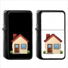 801 House Building - (1pcs) Oil Windproof Black Emoji Emoticon Lighters
