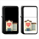 804 Japanese Post Office - (1pcs) Oil Windproof Black Emoji Emoticon Lighters