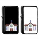 819 Church - (1pcs) Oil Windproof Black Emoji Emoticon Lighters