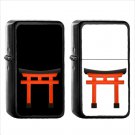 822 Shinto Shrine - (1pcs) Oil Windproof Black Emoji Emoticon Lighters