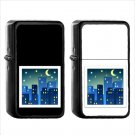 827 Night Stars - (1pcs) Oil Windproof Black Emoji Emoticon Lighters