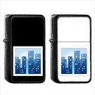 828 Cityscape - (1pcs) Oil Windproof Black Emoji Emoticon Lighters