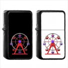 835 Ferris Wheel - (1pcs) Oil Windproof Black Emoji Emoticon Lighters