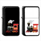 837 Steam Locomotive - (1pcs) Oil Windproof Black Emoji Emoticon Lighters