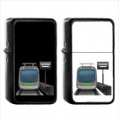 844 Station - (1pcs) Oil Windproof Black Emoji Emoticon Lighters