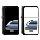 846 Monorail - (1pcs) Oil Windproof Black Emoji Emoticon Lighters