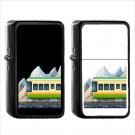 847 Mountain Railway - (1pcs) Oil Windproof Black Emoji Emoticon Lighters