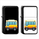 849 Bus - (1pcs) Oil Windproof Black Emoji Emoticon Lighters
