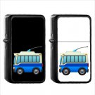 851 Trolleybus - (1pcs) Oil Windproof Black Emoji Emoticon Lighters