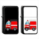 854 Fire Engine - (1pcs) Oil Windproof Black Emoji Emoticon Lighters