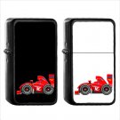 864 Racing Car - (1pcs) Oil Windproof Black Emoji Emoticon Lighters