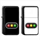 873 Horizontal Traffic Light - (1pcs) Oil Windproof Black Emoji Emoticon Lighters