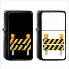 875 Construction Sign - (1pcs) Oil Windproof Black Emoji Emoticon Lighters