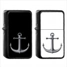 876 Anchor - (1pcs) Oil Windproof Black Emoji Emoticon Lighters