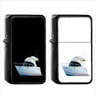 881 Motor Boat - (1pcs) Oil Windproof Black Emoji Emoticon Lighters