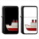 882 Ship - (1pcs) Oil Windproof Black Emoji Emoticon Lighters
