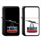 890 Mountain Cableway - (1pcs) Oil Windproof Black Emoji Emoticon Lighters