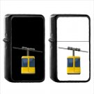 891 Aerial Tramway - (1pcs) Oil Windproof Black Emoji Emoticon Lighters