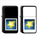 895 Shooting Star - (1pcs) Oil Windproof Black Emoji Emoticon Lighters