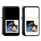 900 Moon Viewing Ceremony - (1pcs) Oil Windproof Black Emoji Emoticon Lighters