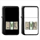901 Banknote Yen Sign - (1pcs) Oil Windproof Black Emoji Emoticon Lighters
