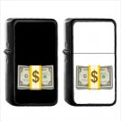 902 Banknote Dollar Sign - (1pcs) Oil Windproof Black Emoji Emoticon Lighters