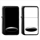911 Hole - (1pcs) Oil Windproof Black Emoji Emoticon Lighters