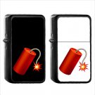 933 Firecracker - (1pcs) Oil Windproof Black Emoji Emoticon Lighters