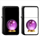 943 Crystal Ball - (1pcs) Oil Windproof Black Emoji Emoticon Lighters