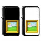 947 Frame Picture - (1pcs) Oil Windproof Black Emoji Emoticon Lighters