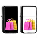 950 Shopping Bags - (1pcs) Oil Windproof Black Emoji Emoticon Lighters