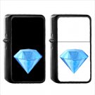 952 Gem Stone - (1pcs) Oil Windproof Black Emoji Emoticon Lighters