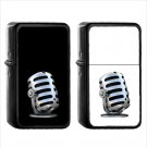 954 Studio Microphone - (1pcs) Oil Windproof Black Emoji Emoticon Lighters