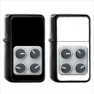 956 Control Knobs - (1pcs) Oil Windproof Black Emoji Emoticon Lighters