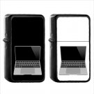 966 Personal Computer - (1pcs) Oil Windproof Black Emoji Emoticon Lighters