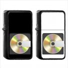 972 Minidisc - (1pcs) Oil Windproof Black Emoji Emoticon Lighters