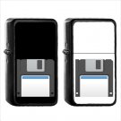 973 Floppy Disk - (1pcs) Oil Windproof Black Emoji Emoticon Lighters