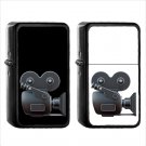 977 Movie Camera - (1pcs) Oil Windproof Black Emoji Emoticon Lighters