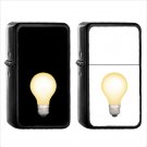 988 Electric Light Bulb - (1pcs) Oil Windproof Black Emoji Emoticon Lighters