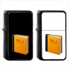 996 Orange Book - (1pcs) Oil Windproof Black Emoji Emoticon Lighters