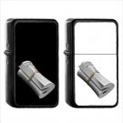 1003 Rolled Up Newspaper - (1pcs) Oil Windproof Black Emoji Emoticon Lighters