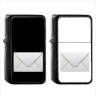1015 Envelope - (1pcs) Oil Windproof Black Emoji Emoticon Lighters