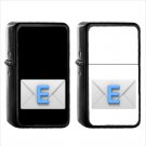 1016 E Mail Symbol - (1pcs) Oil Windproof Black Emoji Emoticon Lighters