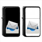 1017 Incoming Envelope - (1pcs) Oil Windproof Black Emoji Emoticon Lighters