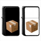 1021 Package - (1pcs) Oil Windproof Black Emoji Emoticon Lighters