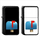 1022 Closed Mailbox Raised Flag - (1pcs) Oil Windproof Black Emoji Emoticon Lighters