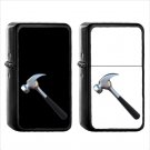 1063 Hammer - (1pcs) Oil Windproof Black Emoji Emoticon Lighters