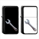 1071 Wrench - (1pcs) Oil Windproof Black Emoji Emoticon Lighters