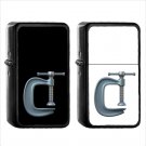 1074 Compression - (1pcs) Oil Windproof Black Emoji Emoticon Lighters